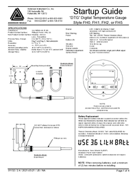 Thumbnail of document Manual - FH Digital Temperature Gauge/Switch